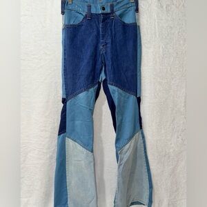 Women’s Vintage Patchwork Flare Jeans